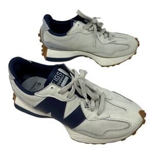 New Balance x FIGS 327 White Navy Gum Sole Sneakers Women’s 7.5